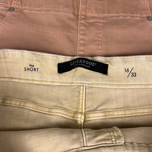 Liverpool Los Angeles hi-rise Chloe rolled cuff short Lots of‎ stretch Lot of 2 - Picture 11 of 12